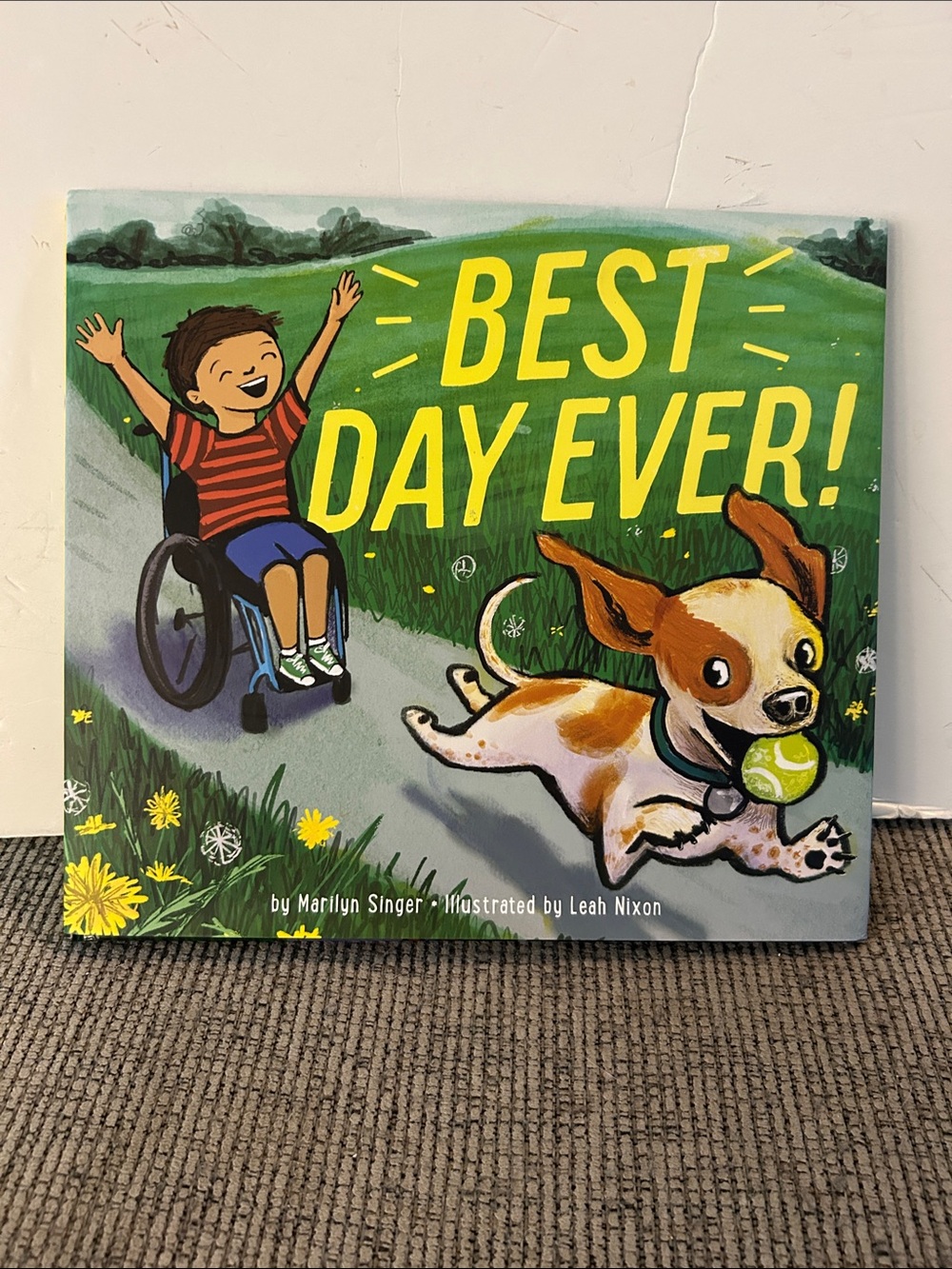 Best Day Ever! - Children's hardcover Book by Marilyn singer pup and boy